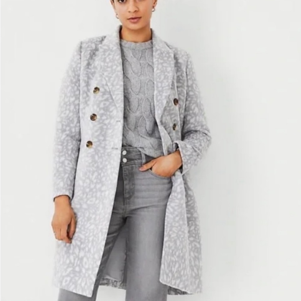 Ann Taylor grey animal print jacket